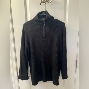 H&M black full sleeves sweater in size S-M